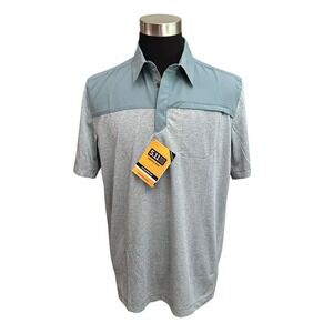 5.11 Tactical Men's Rapid Response Polo 800 Silver Pine Size‎ Large NEW